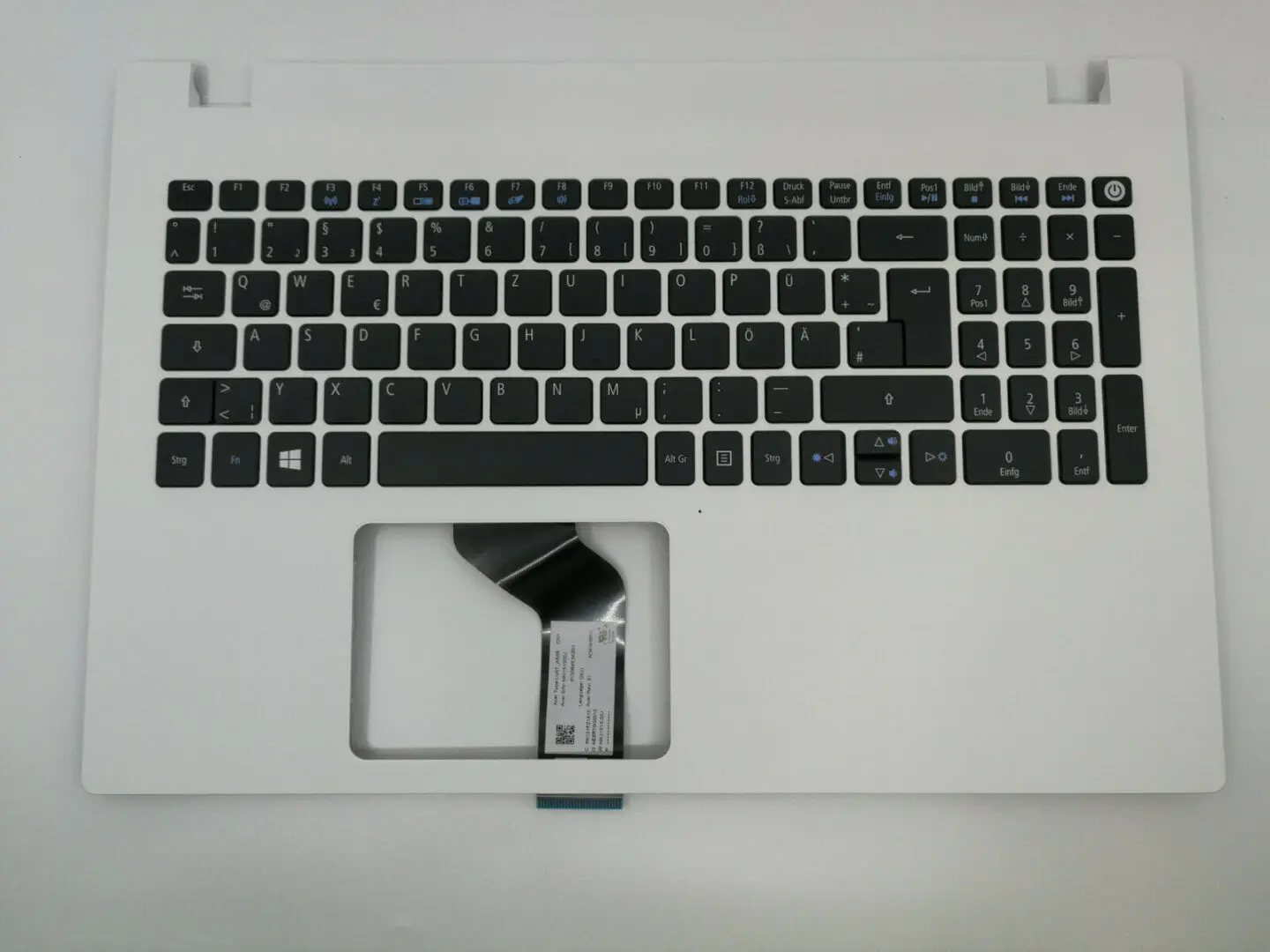 Acer LV5T_A50B Tastatur inkl. Topcase DE Weiß für Aspire Serie E5-522 E5-573