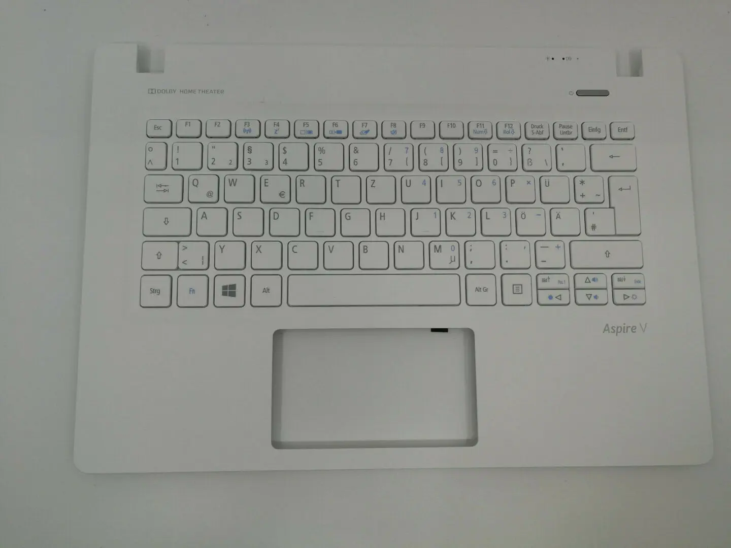 Acer Original NSK-R72SW 0G Tastatur inkl. Topcase DE, Weiß, für Aspire V Serie