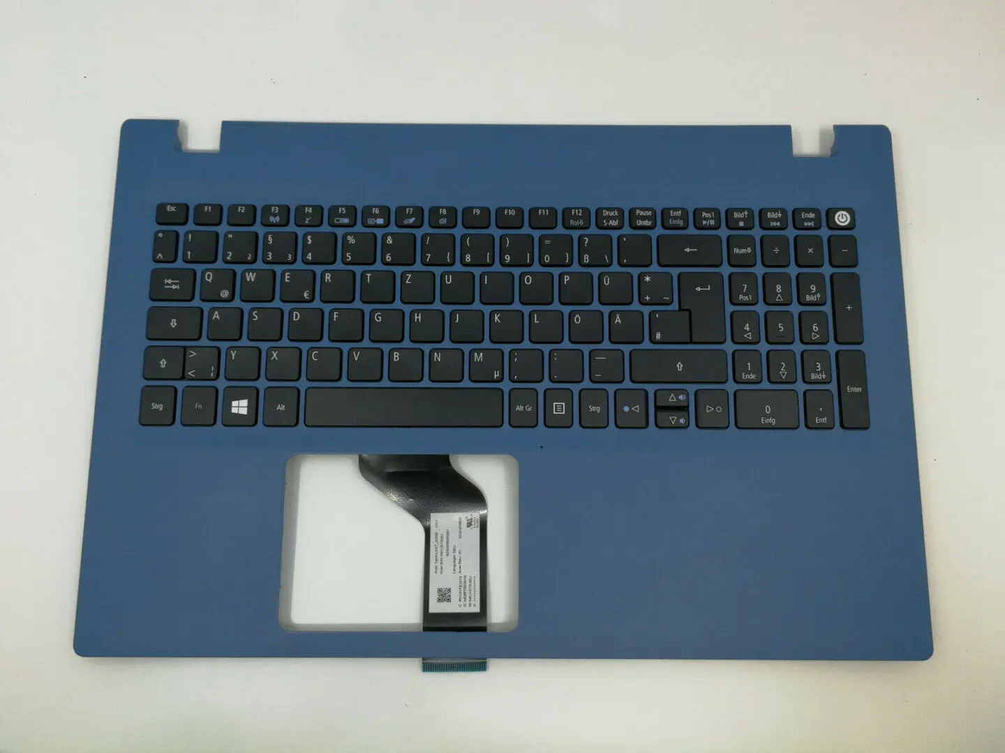 Acer Original LV5T_A50B 0G Tastatur inkl. Topcase DE, Blau, für Aspire Serie